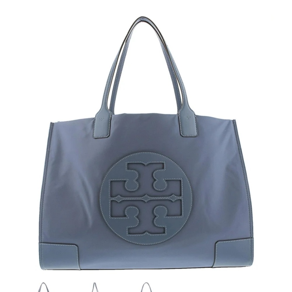 Tory Burch Blue Ella Nylon Tote Bag